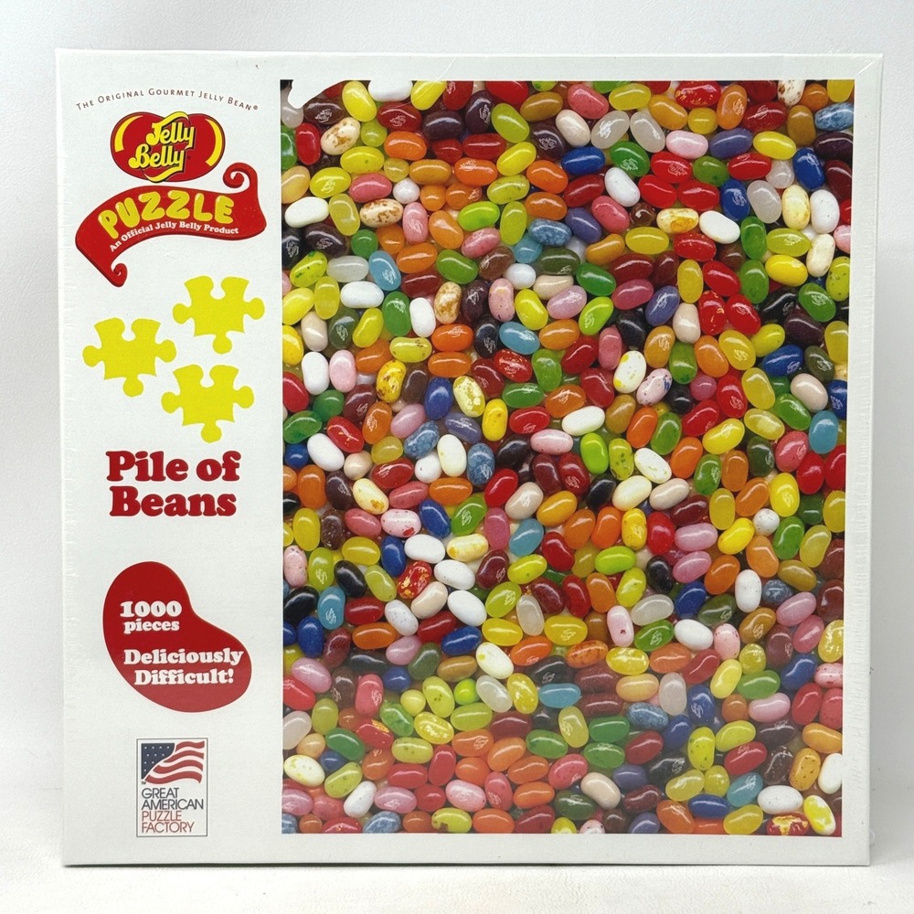 Jelly Belly Pile of Beans 1000 Piece Jigsaw Puzzle Great American Puzzle Factory